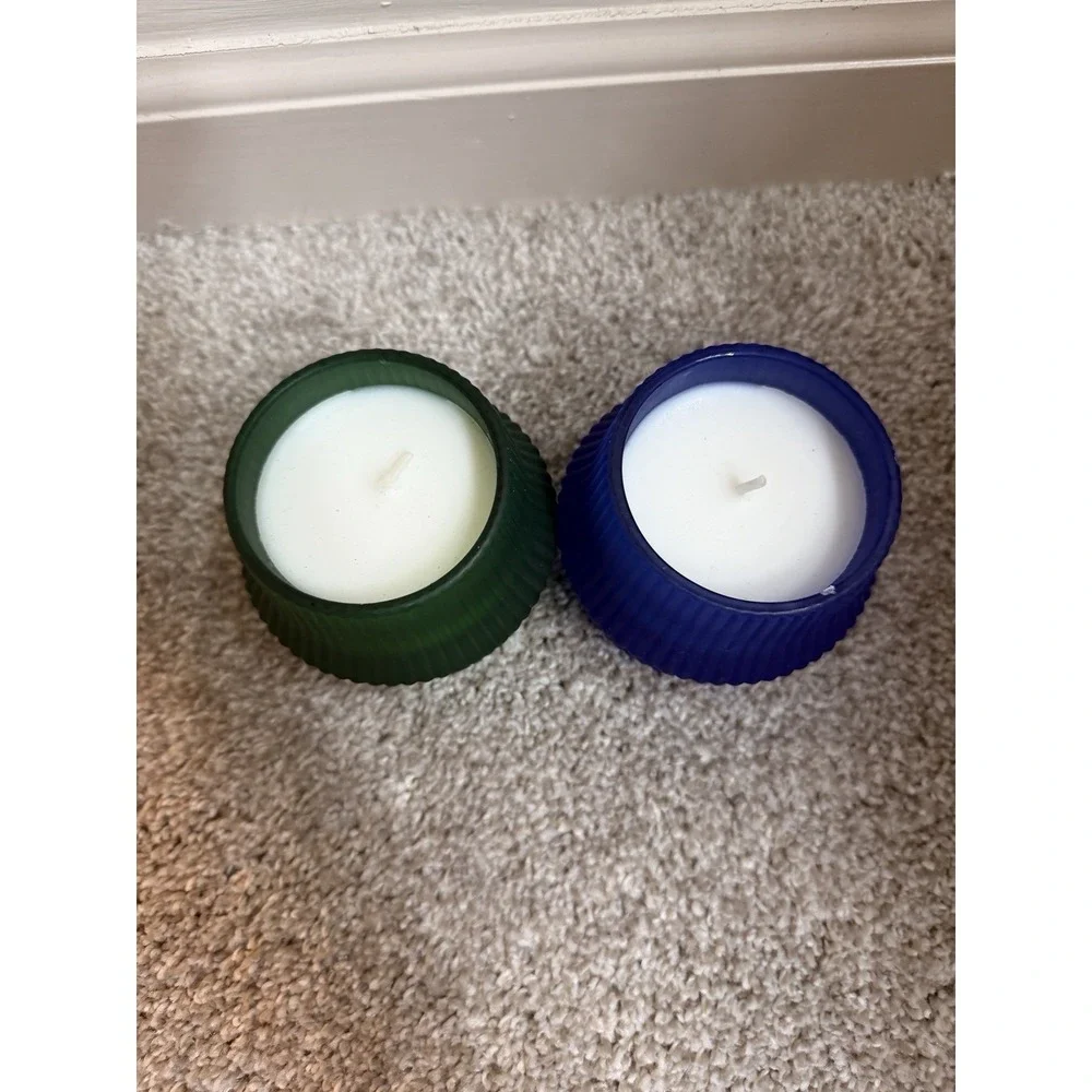 Target Blue And Green Candles